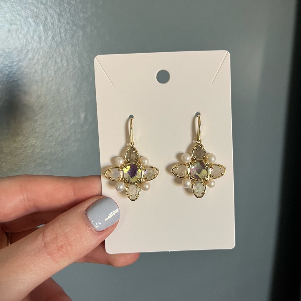Kendra Scott Holiday Drop Earrings Gold & Various Stones